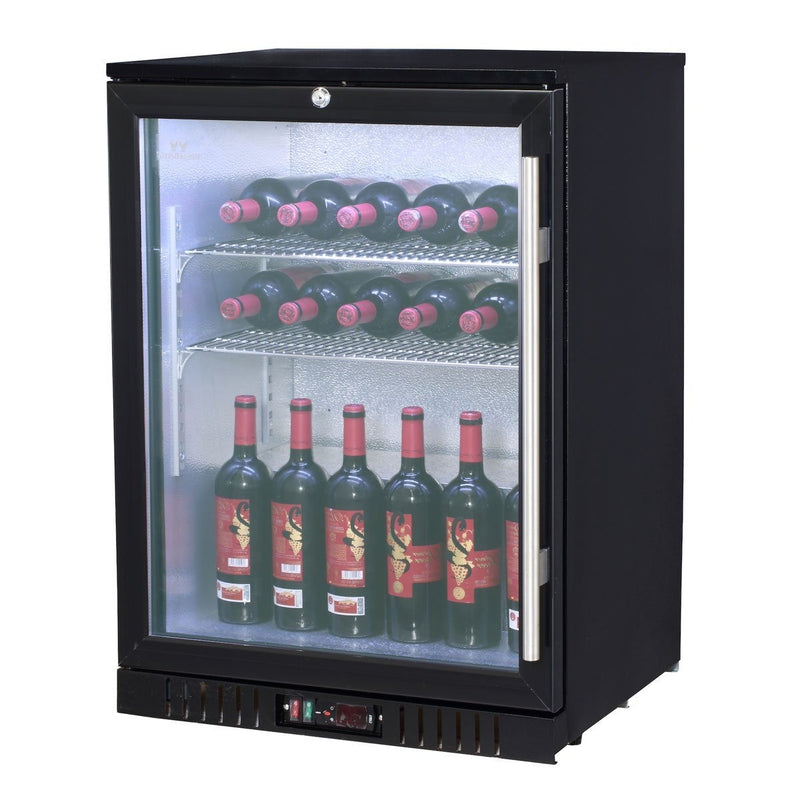 WineCools-  KBU55BP 24 Inch Glass Door Back Bar Beer Fridge