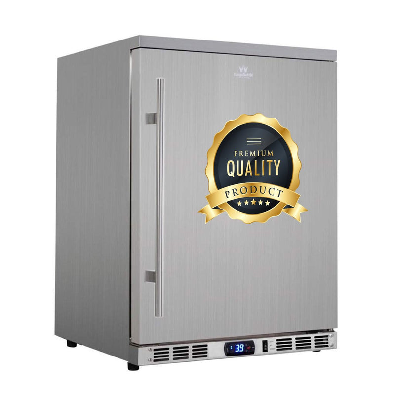 WineCools- KBU55ASD 24 Inch Outdoor Beer Fridge Cooler Stainless Steel