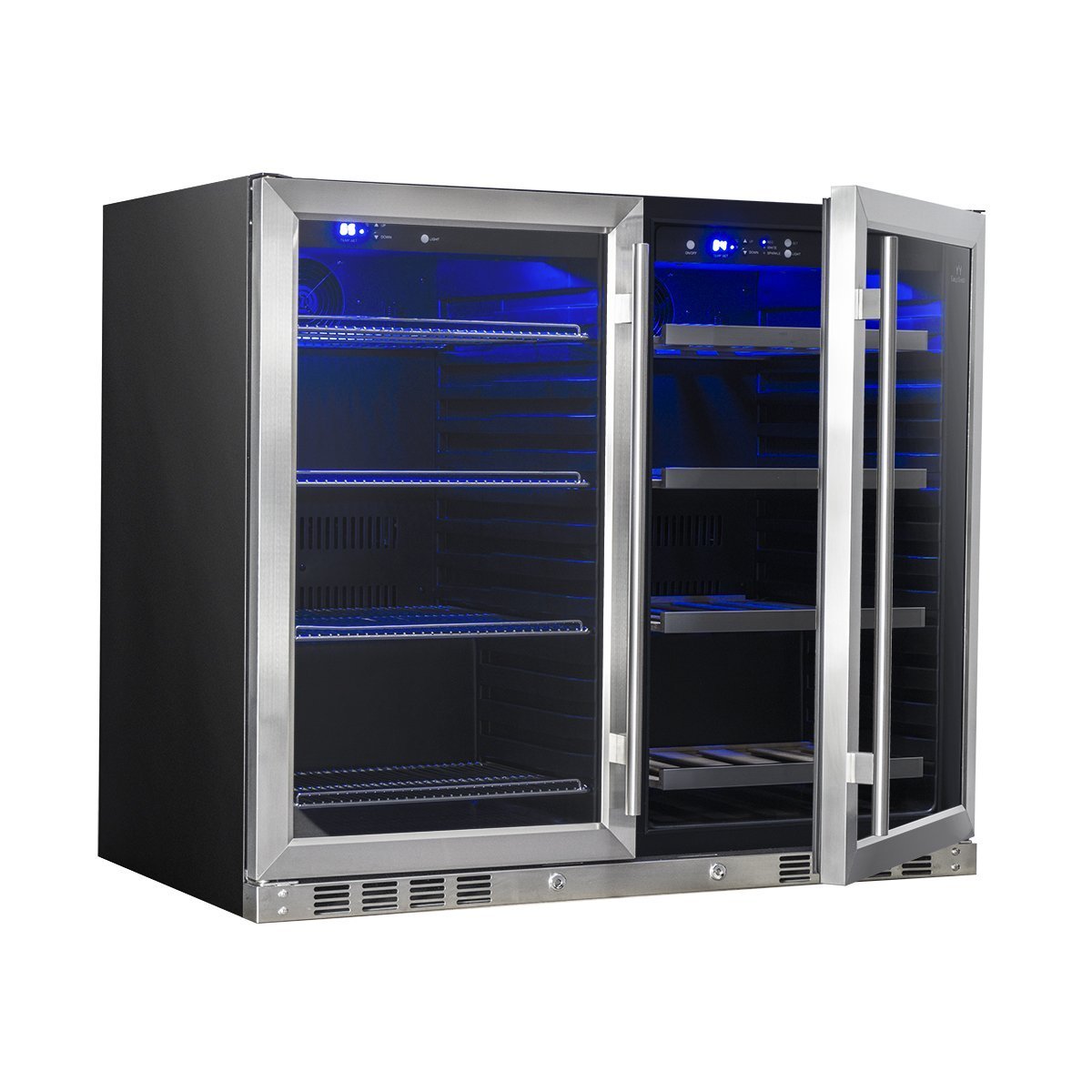 WineCools- KBU28LRX 39 Inch Under Counter Wine And Beer Fridge Combo