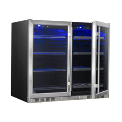 WineCools- KBU28LRX 39 Inch Under Counter Wine And Beer Fridge Combo