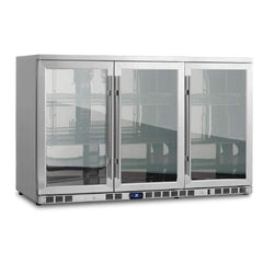 WineCools-  KBU328M 53 Inch Heating Glass 3 Door Large Beverage Refrigerator