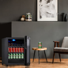WineCools- KBU-52-BP 45 Can Compressor Mini Bar Fridge