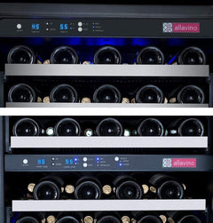 Allavino  FlexCount II Tru-Vino 112 Bottle Three Zone Stainless Steel Wine Refrigerator 3Z-VSWR5656-S20