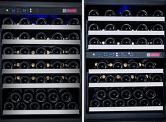 Allavino II Tru-Vino 249 Bottle Three Zone Stainless Steel Wine Refrigerator 3Z-VSWR2128-S20