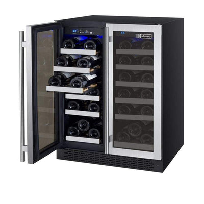 Allavino FlexCount II Tru-Vino 36 Bottle Dual Zone Stainless Steel Wine Refrigerator VSWR36-2SF20 by Allavino