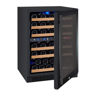 Allavino FlexCount II Tru-Vino 56 Bottle Dual Zone Black Right Hinge Wine Fridge VSWR56-2BR20 by Allavino